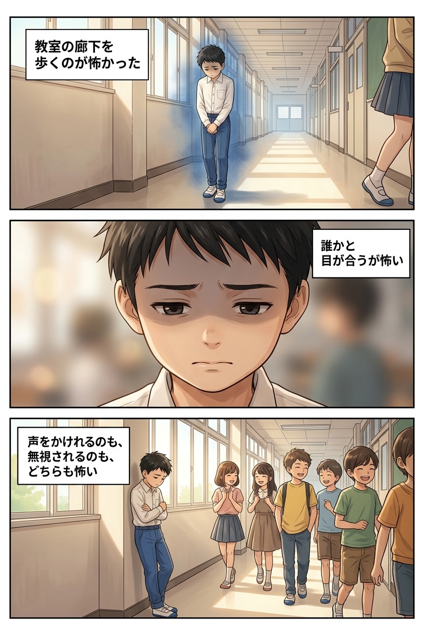 経営者の少年時代の場面